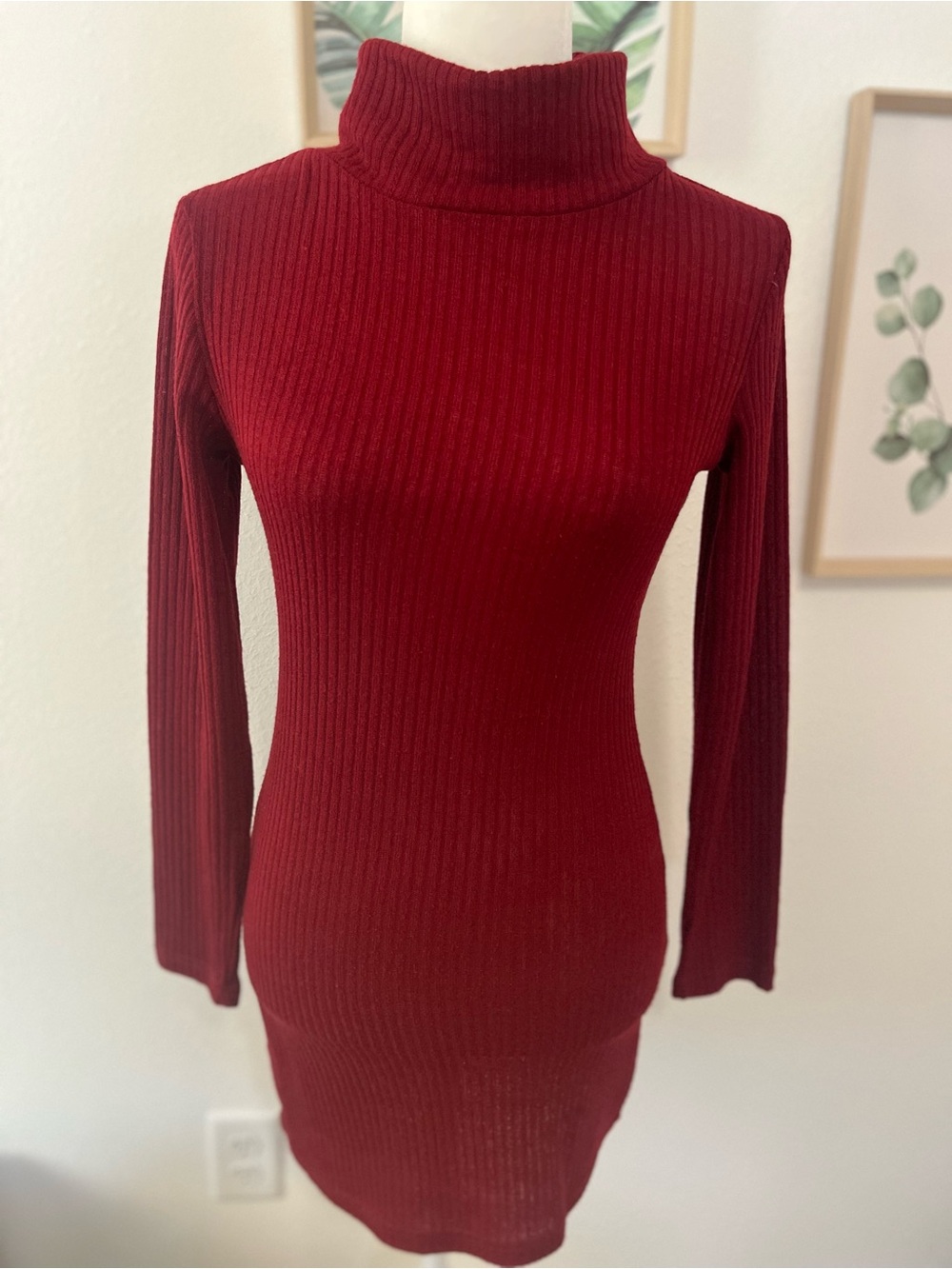 Shein Women’s Fashion Ribbed Turtleneck Long Sleeve